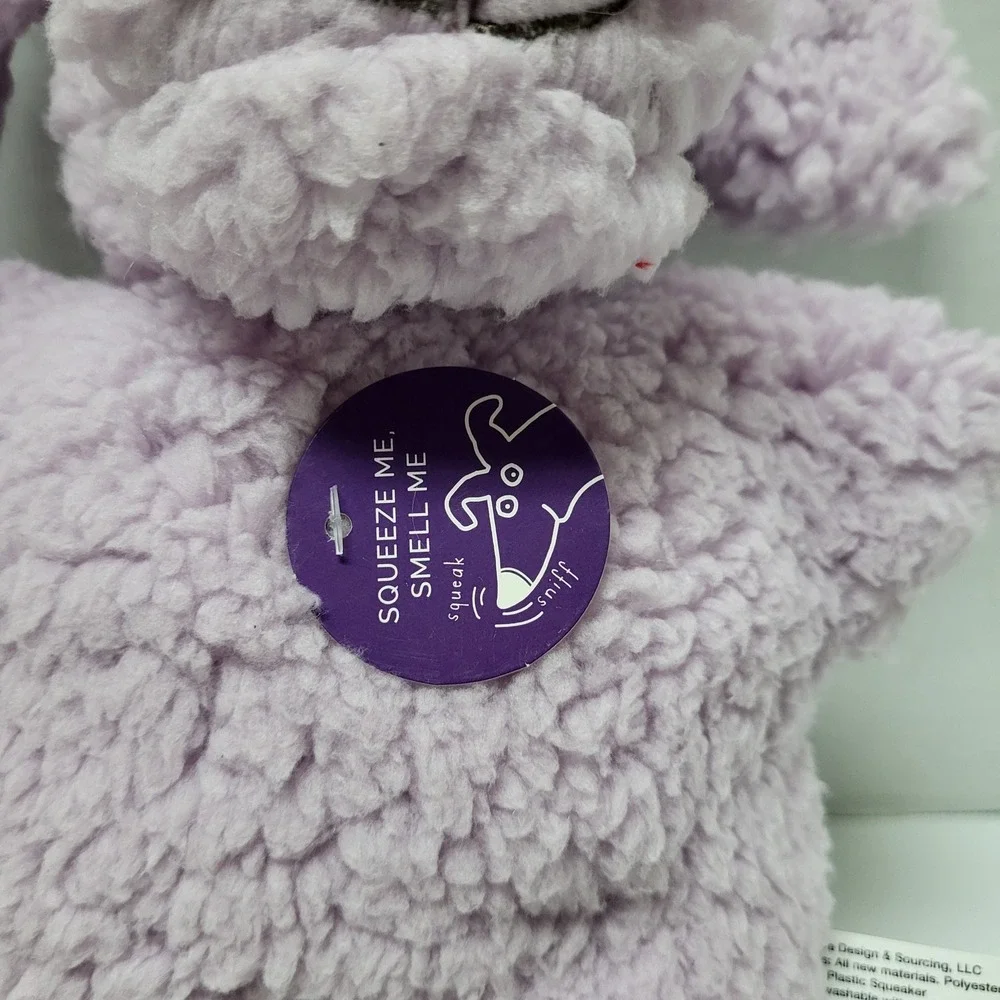 Multipet Aromadog Calming Lavender Scented Squeaky Fleece Man Purple Dog Toy